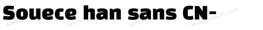 Souece han sans CN字体转换